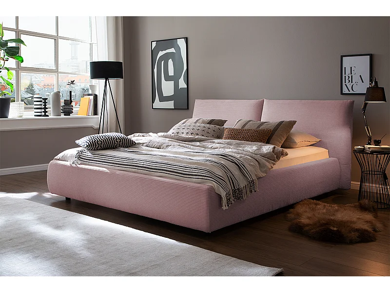 Polsterbett - Pink Cord - HENRY