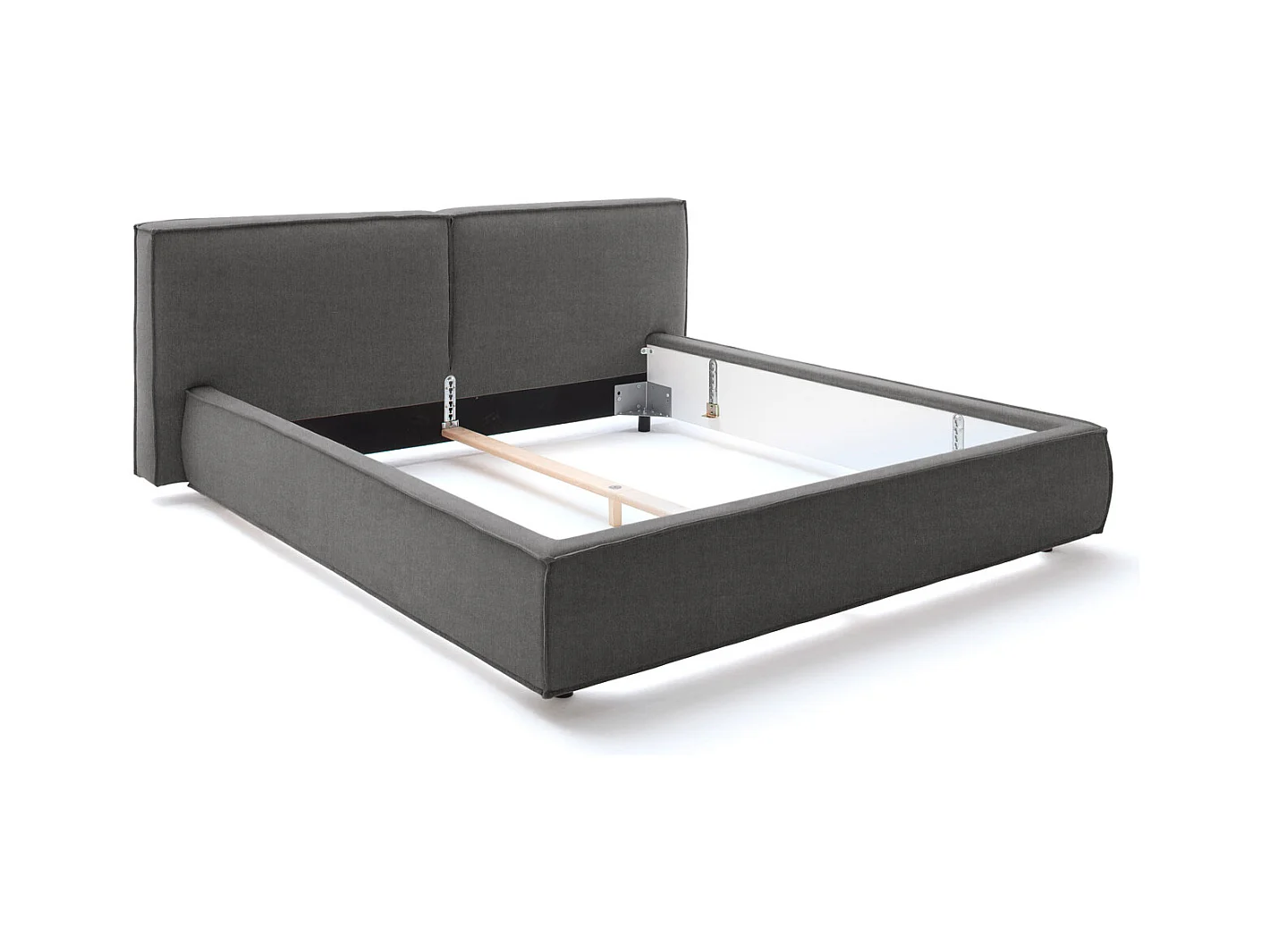 Lit - anthracite tissage plat - CARLO