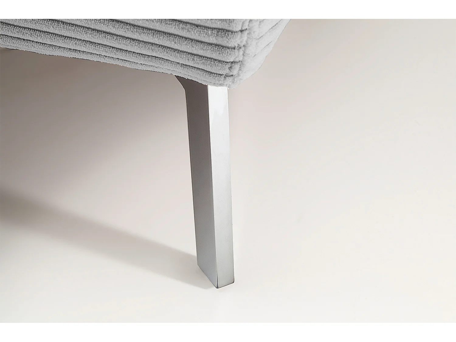 Lit - gris pierre velours côtelé - REMO