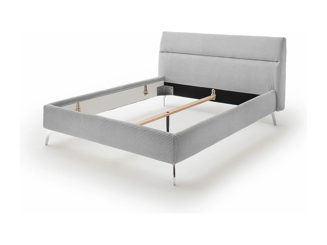 Lit - gris pierre velours côtelé - REMO