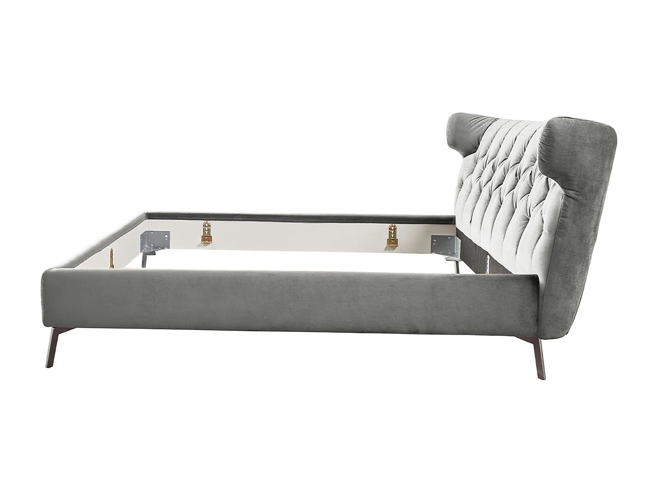 Lit - Gris Velours - CHARME