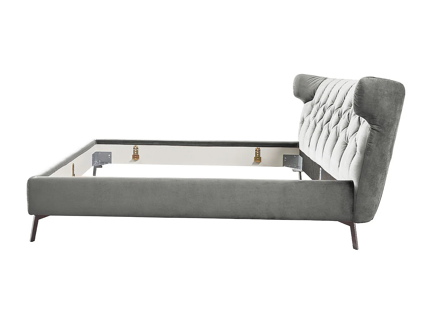 Lit - Gris Velours - CHARME