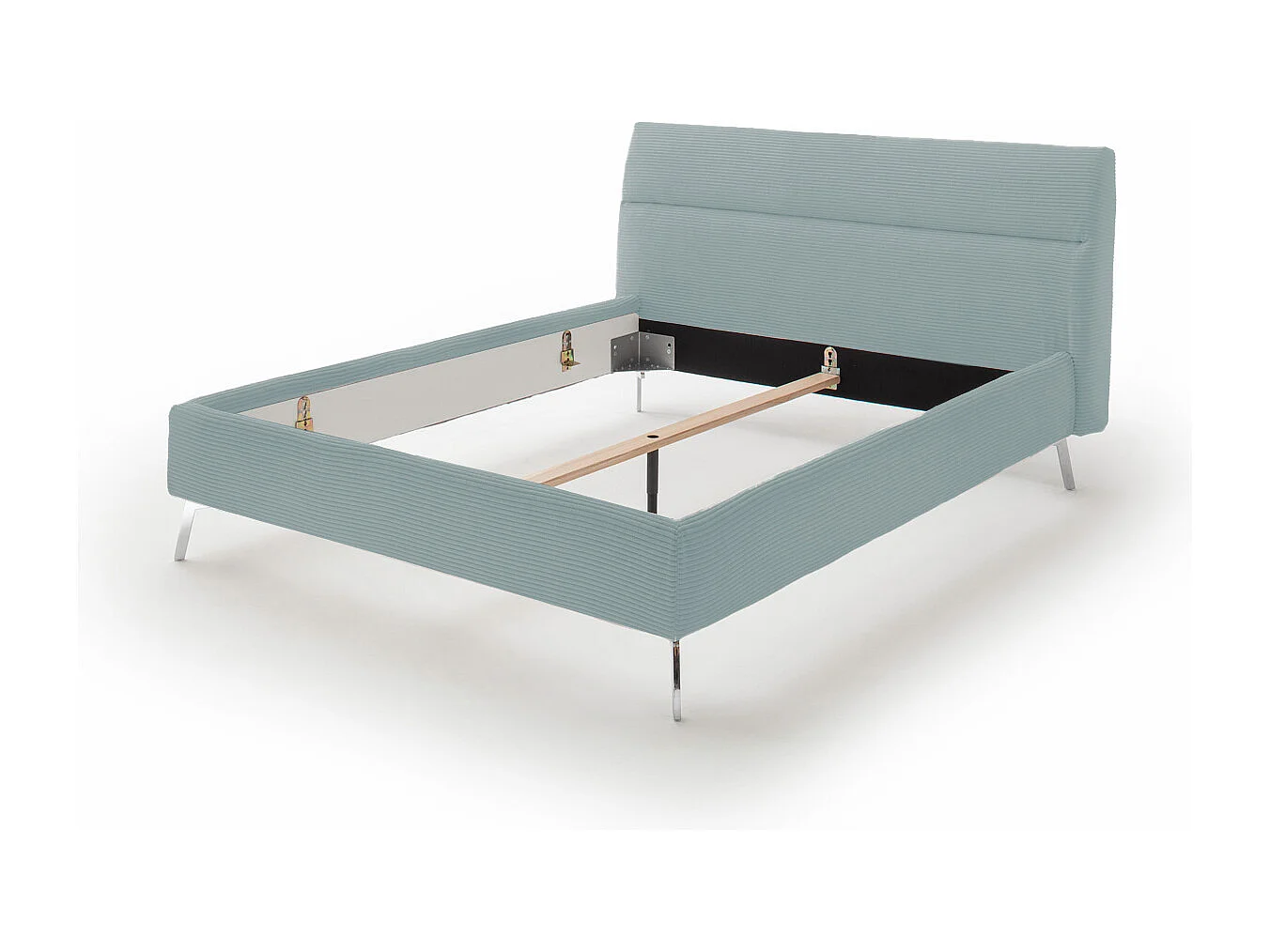 Lit - bleu clair velours côtelé - REMO