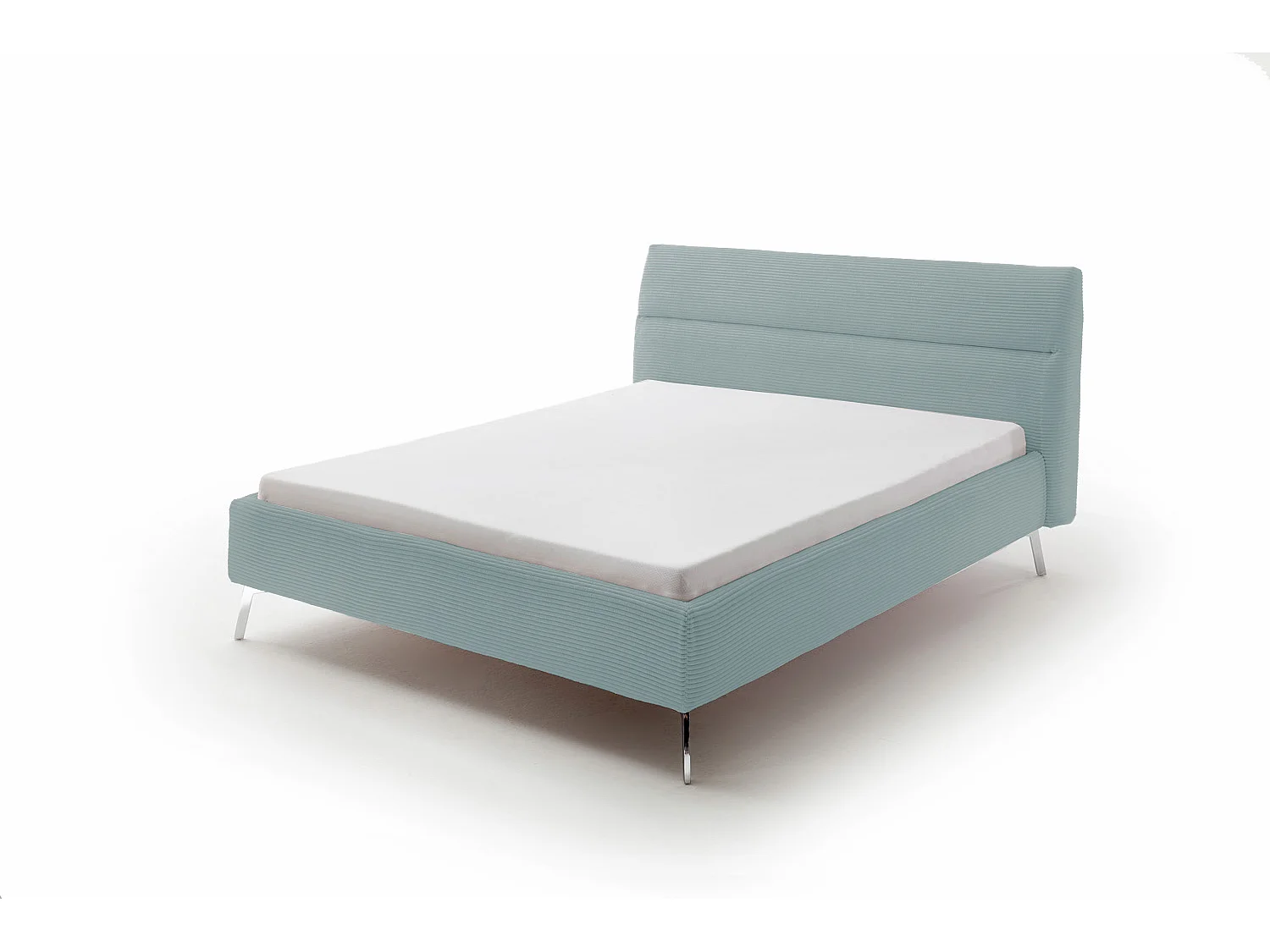 Lit - bleu clair velours côtelé - REMO