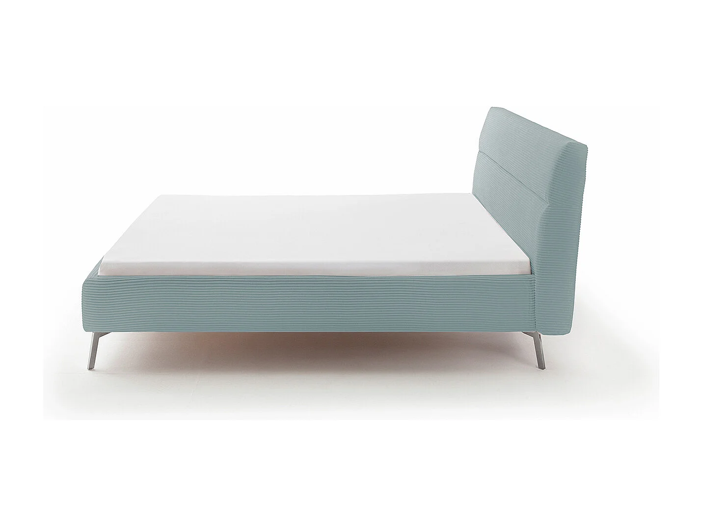 Lit - bleu clair velours côtelé - REMO