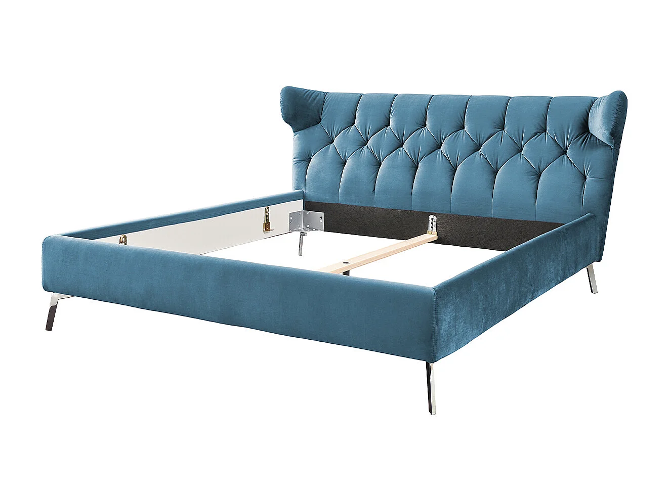 Polsterbett - Petrol Velvet - CHARME