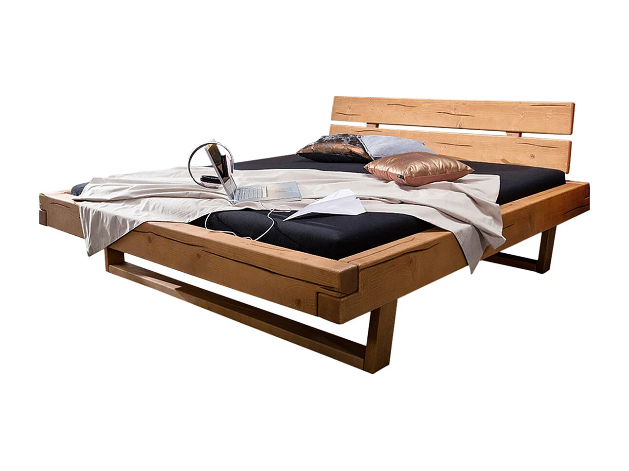 Balkenbett - Holz Holz - MALA