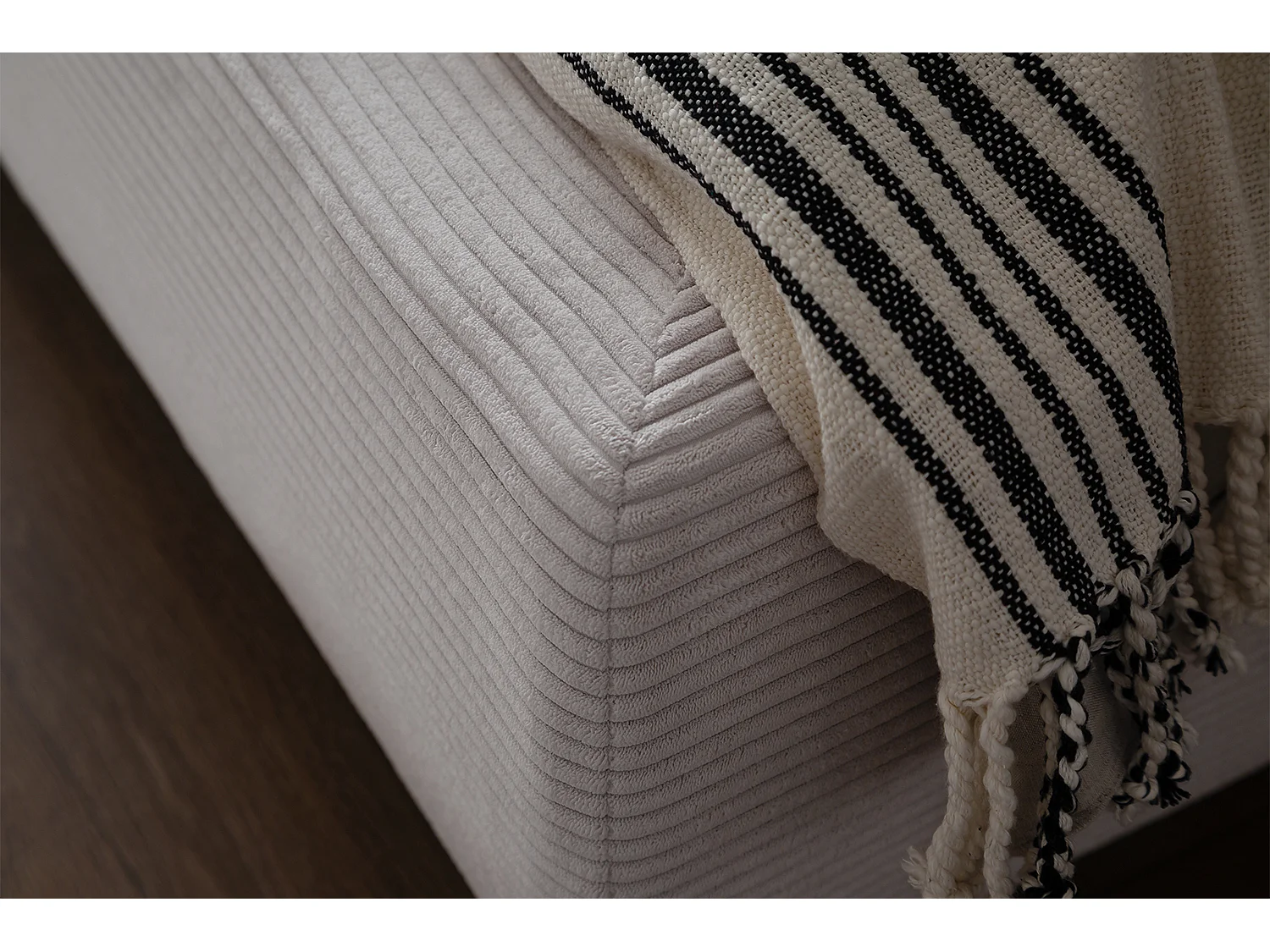 Letto - bianco velluto a coste - HENRY