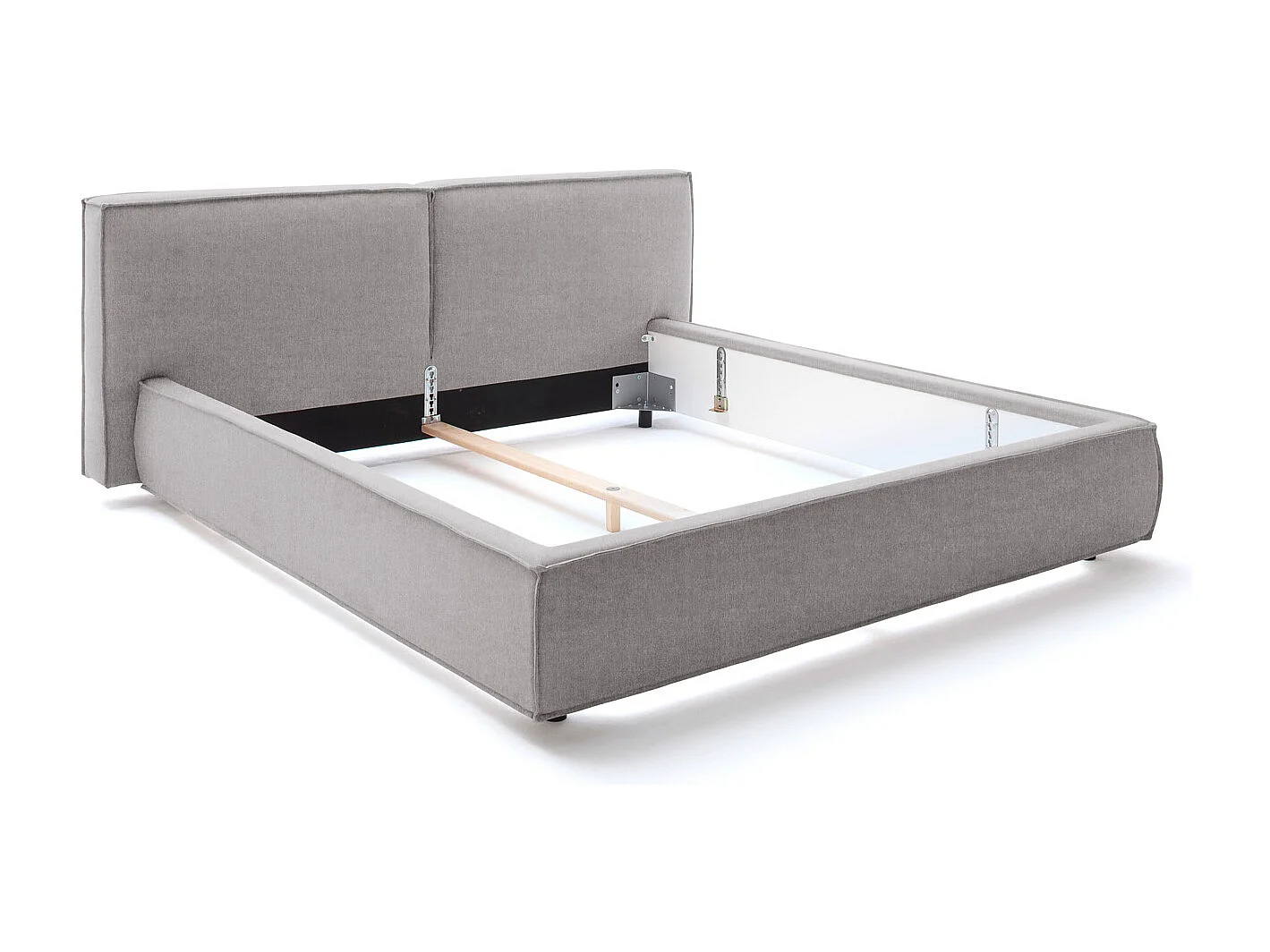 Lit - Gris tissage plat - CARLO