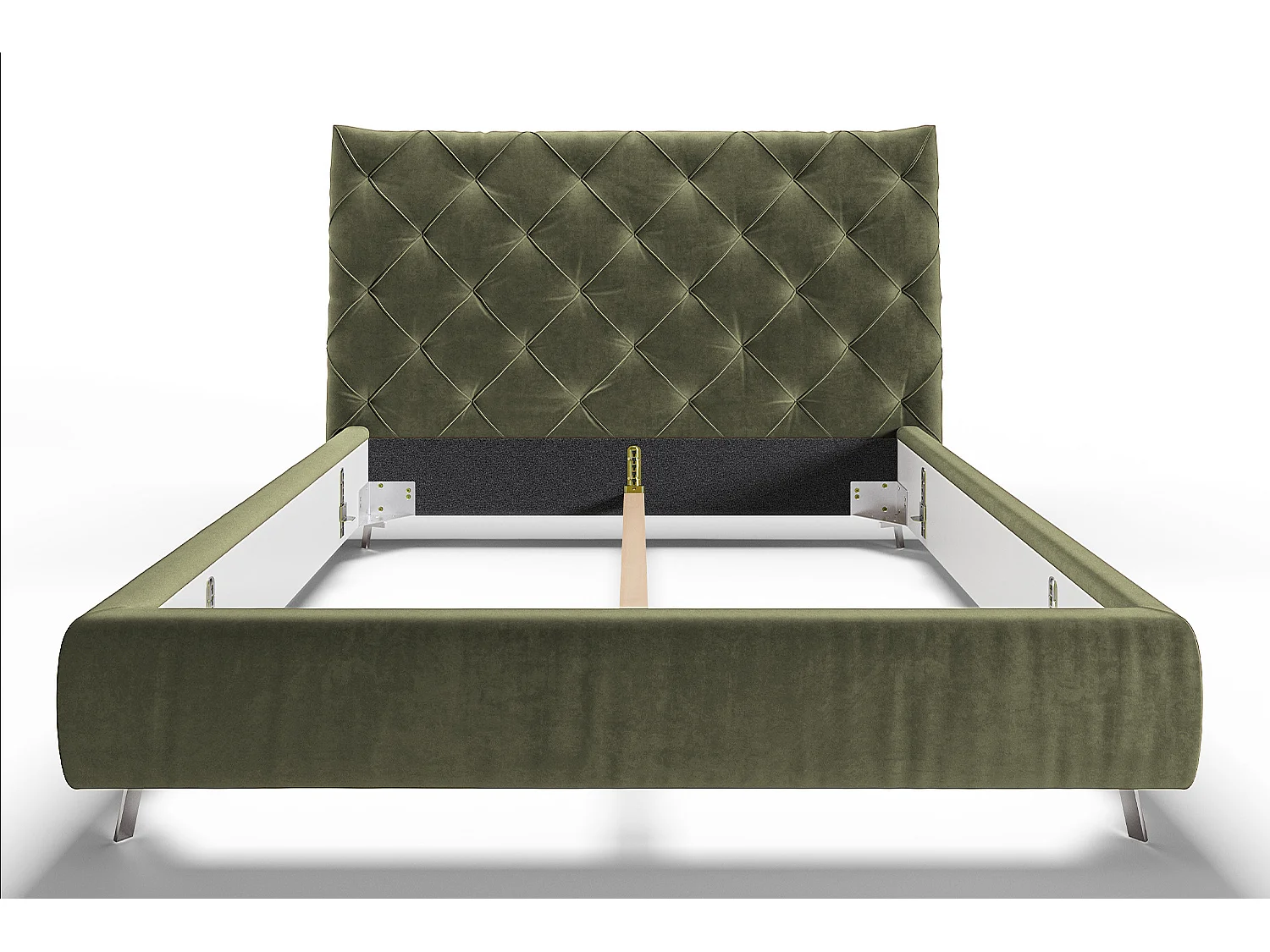 Lit - Vert Velours - ANNY