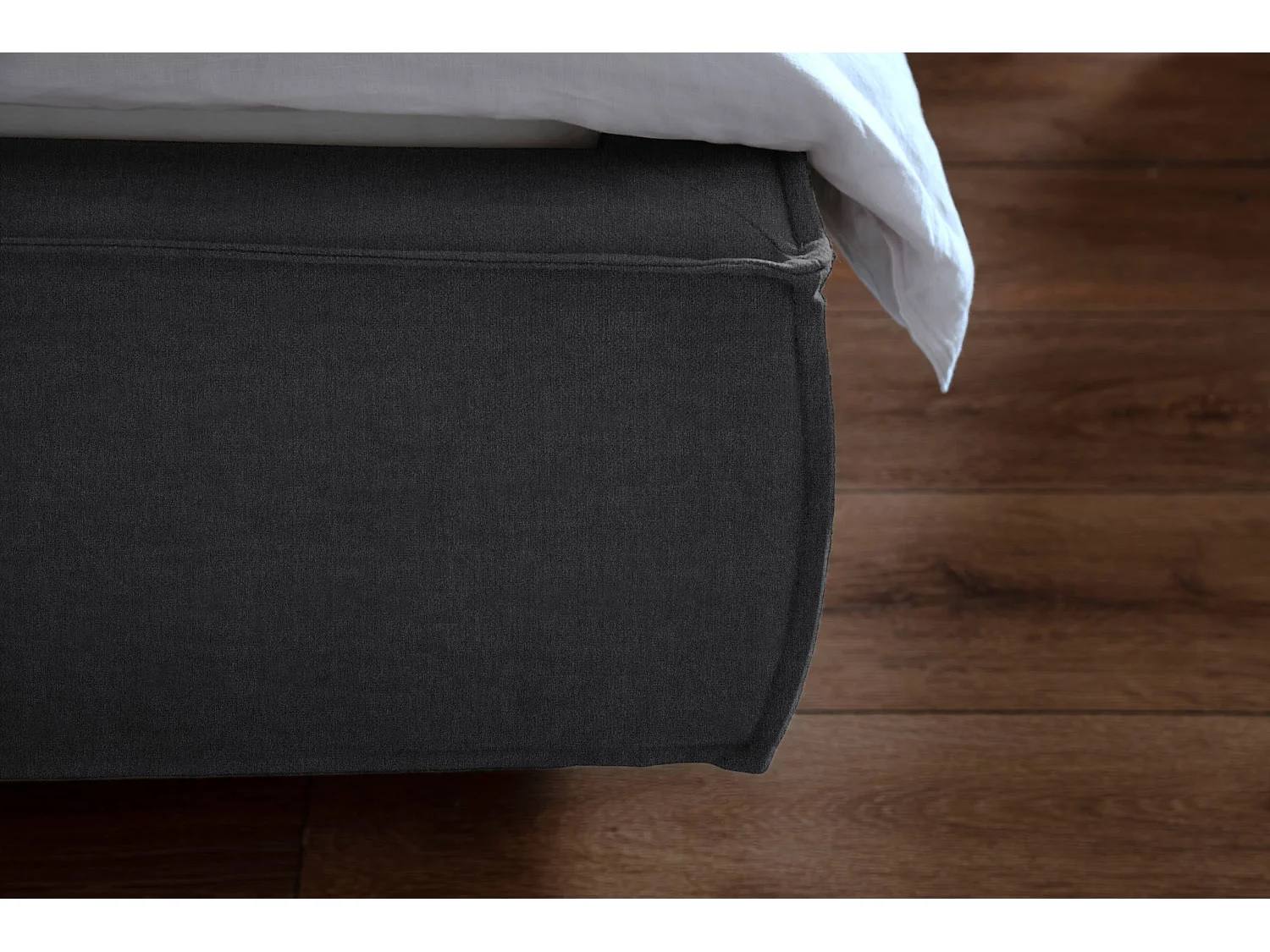 Letto imbottito - granito tessitura piatta - CARLO