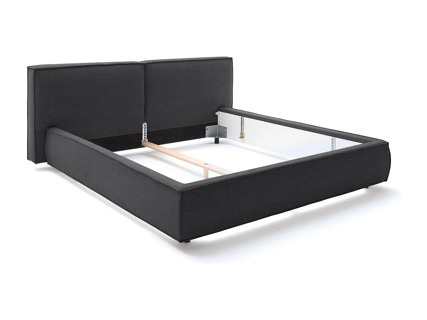 Letto imbottito - granito tessitura piatta - CARLO