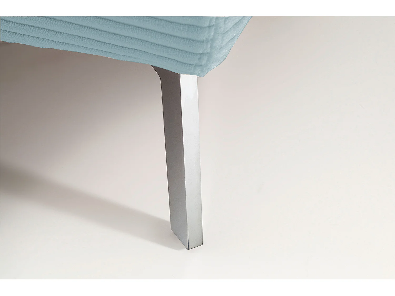 Lit - bleu clair velours côtelé - REMO