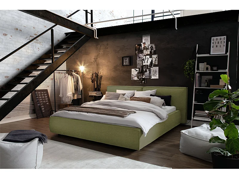 Cama - Verde tejido plano - CARLO