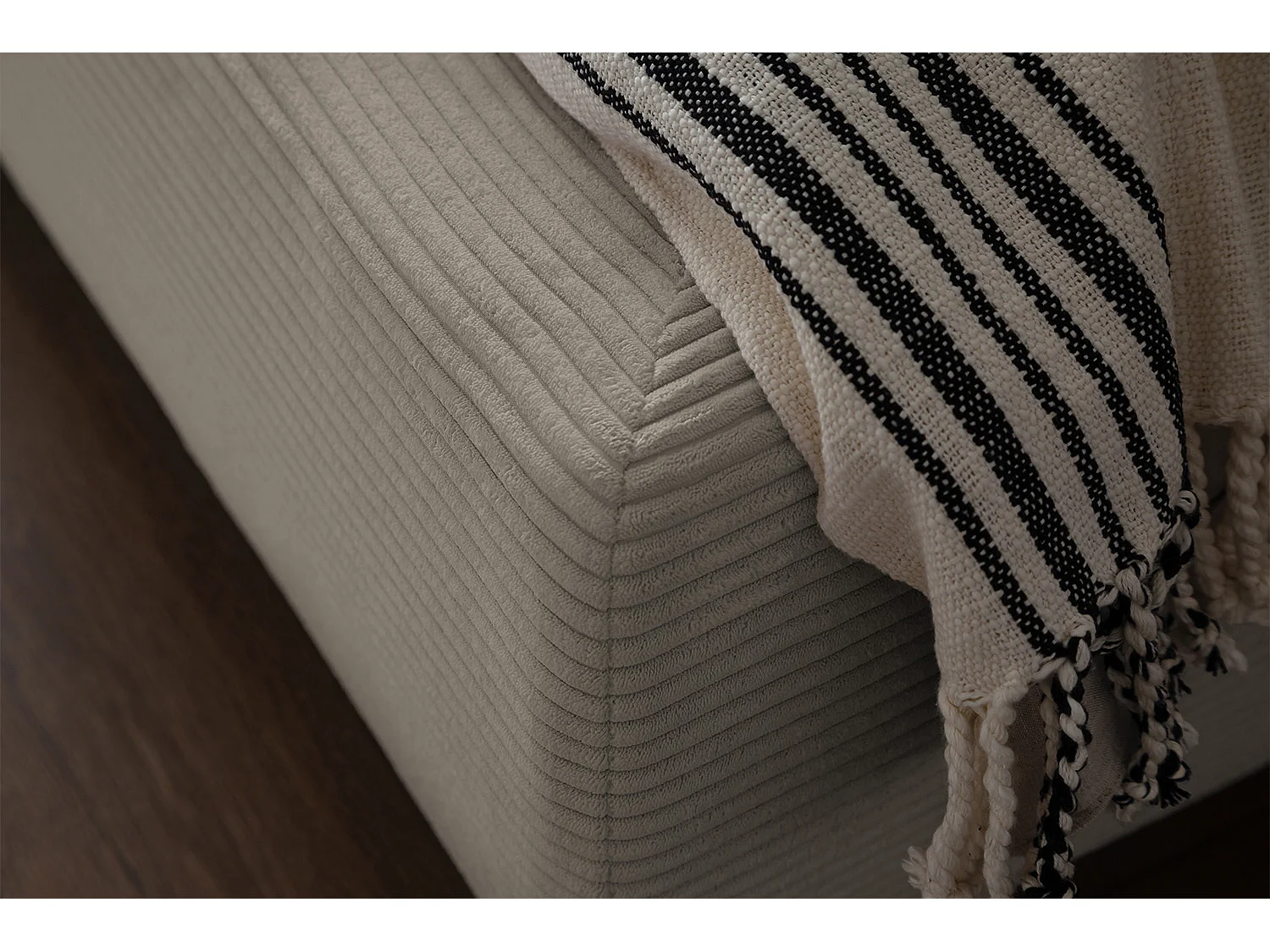 Polsterbett - Granit Cord - HENRY