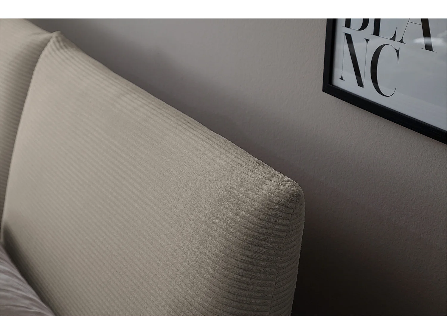 Polsterbett - Granit Cord - HENRY