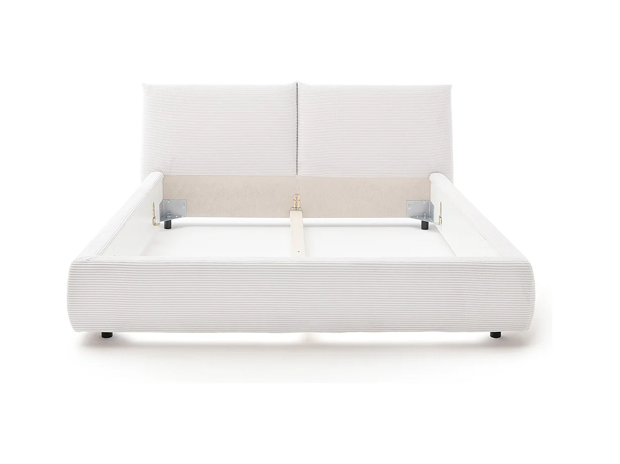 Polsterbett - Cremeweiß Cord - HENRY