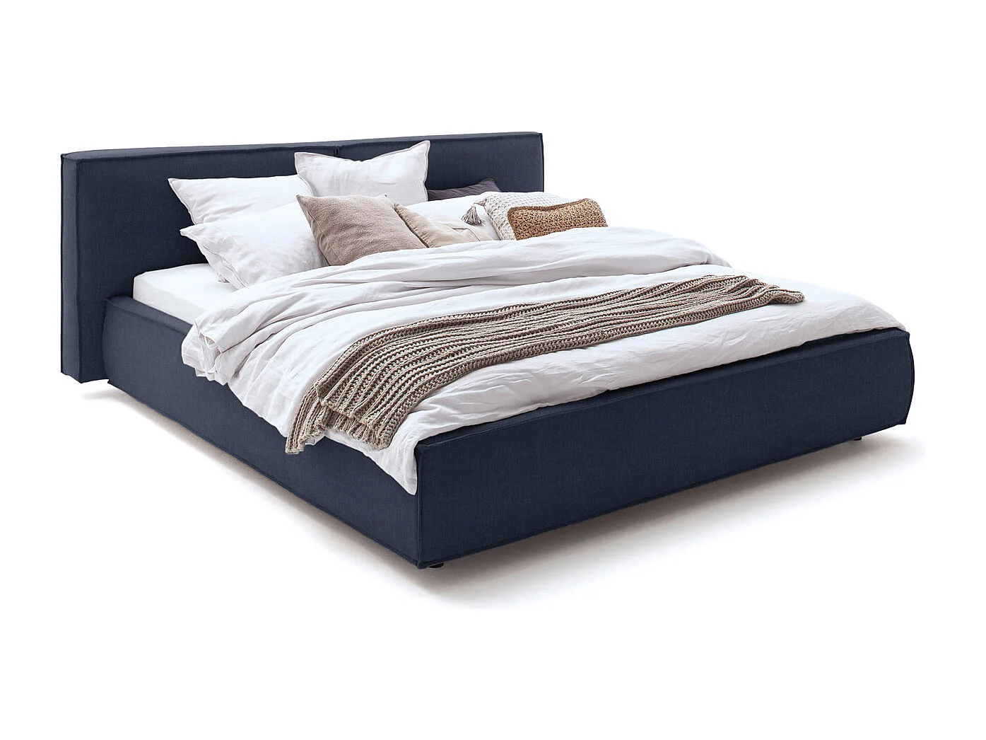 Lit - Bleu tissage plat - CARLO