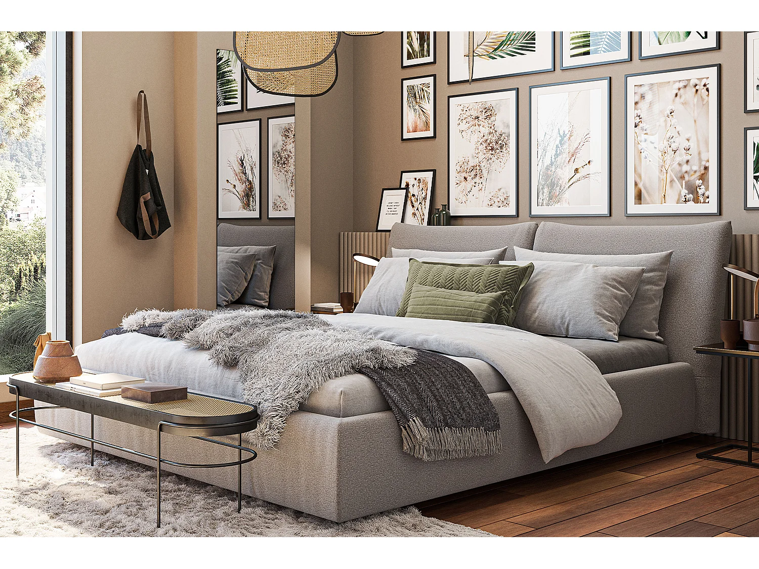 Letto - granito velluto a coste - HENRY