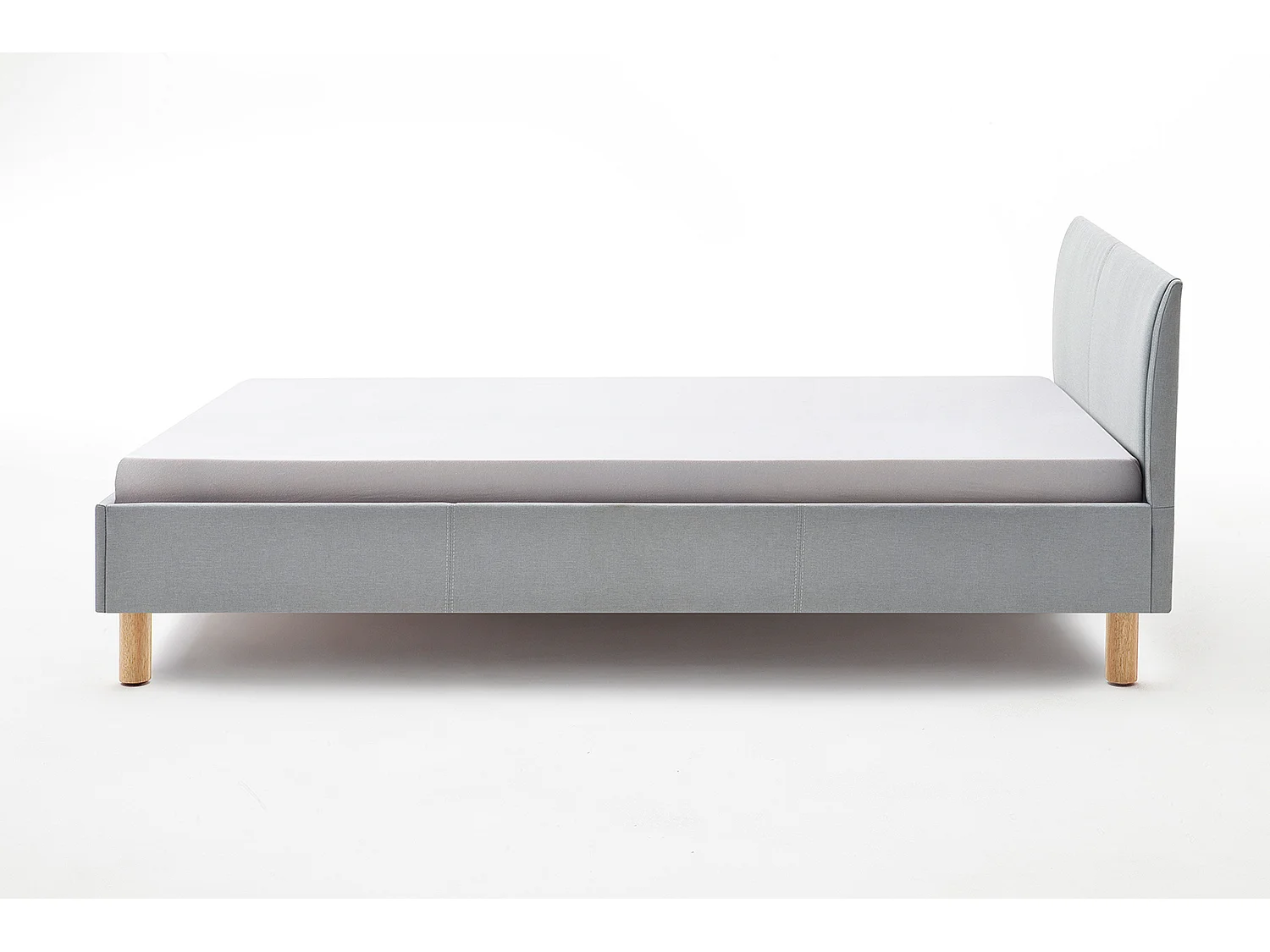 Lit - Bleu tissu tissé - LEO