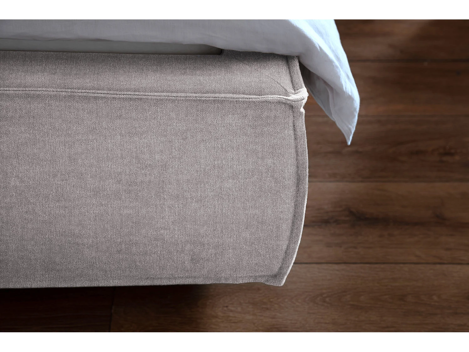 Lit - gris clair tissage plat - CARLO