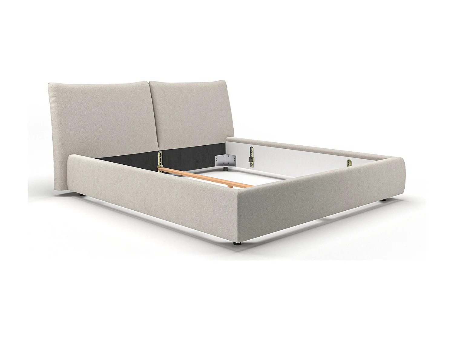 Polsterbett - Beige Cord - HENRY