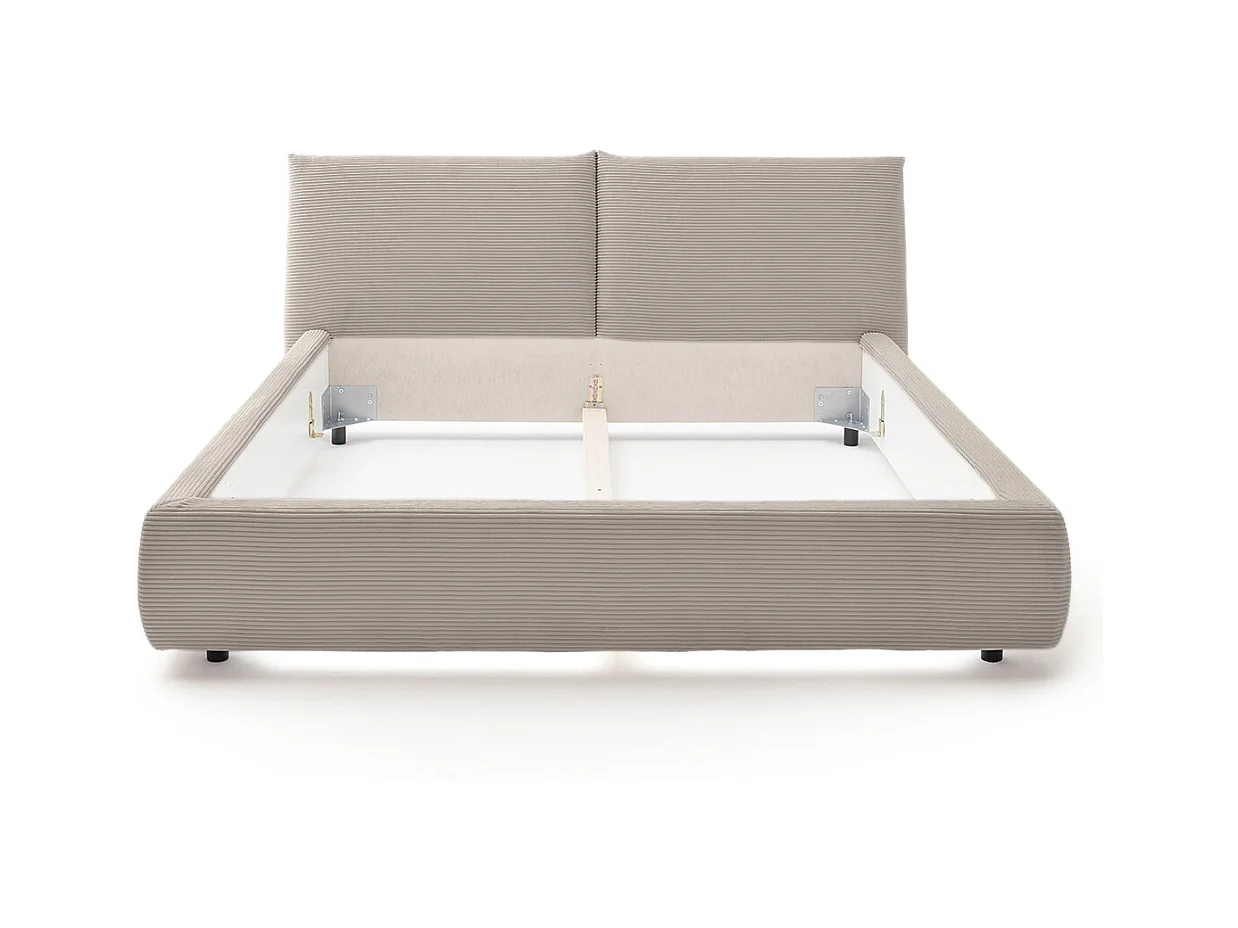 Lit - granit velours côtelé - HENRY