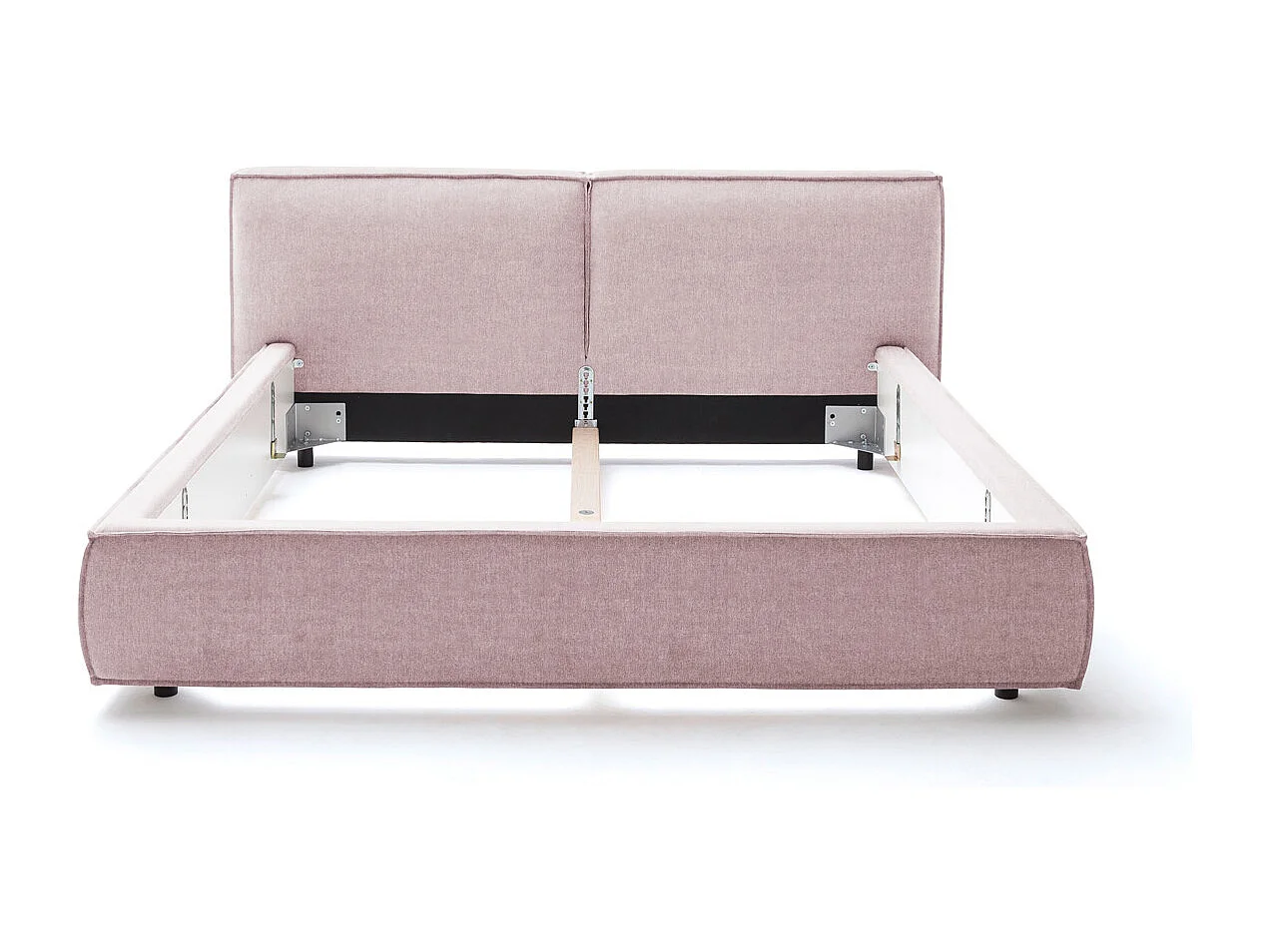 Lit rembourré - Rose tissage plat - CARLO