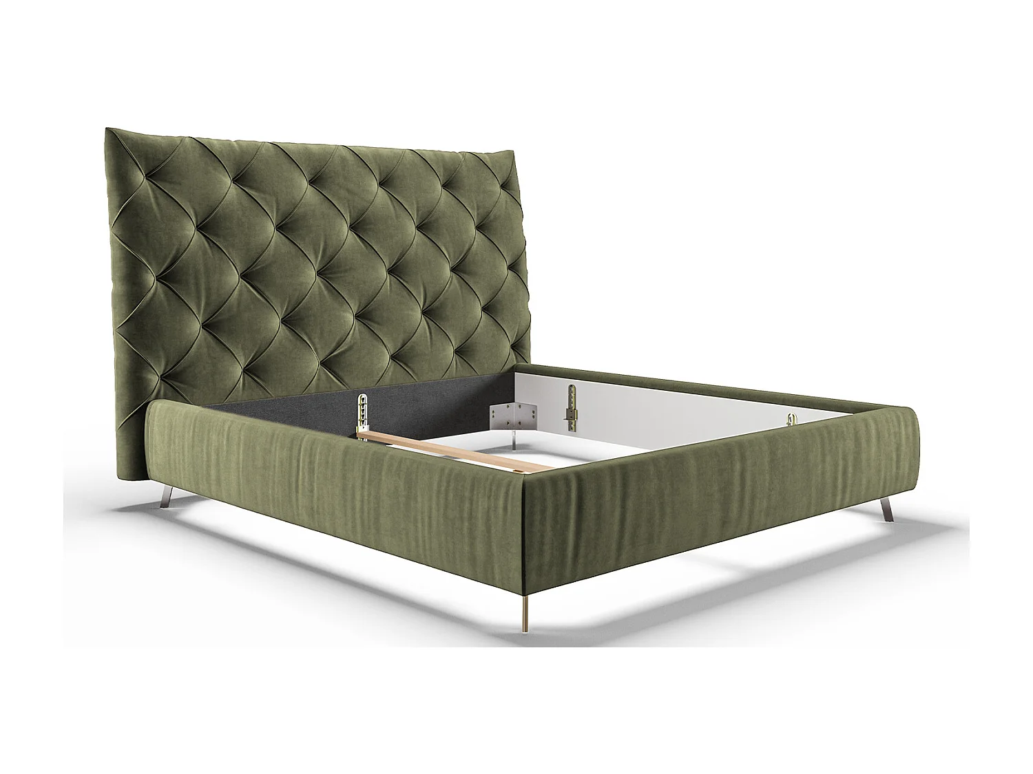 Letto - verde velluto - ANNY