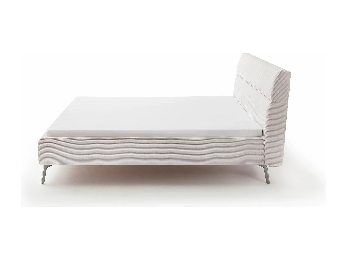 Polsterbett - Weiß Cord - REMO