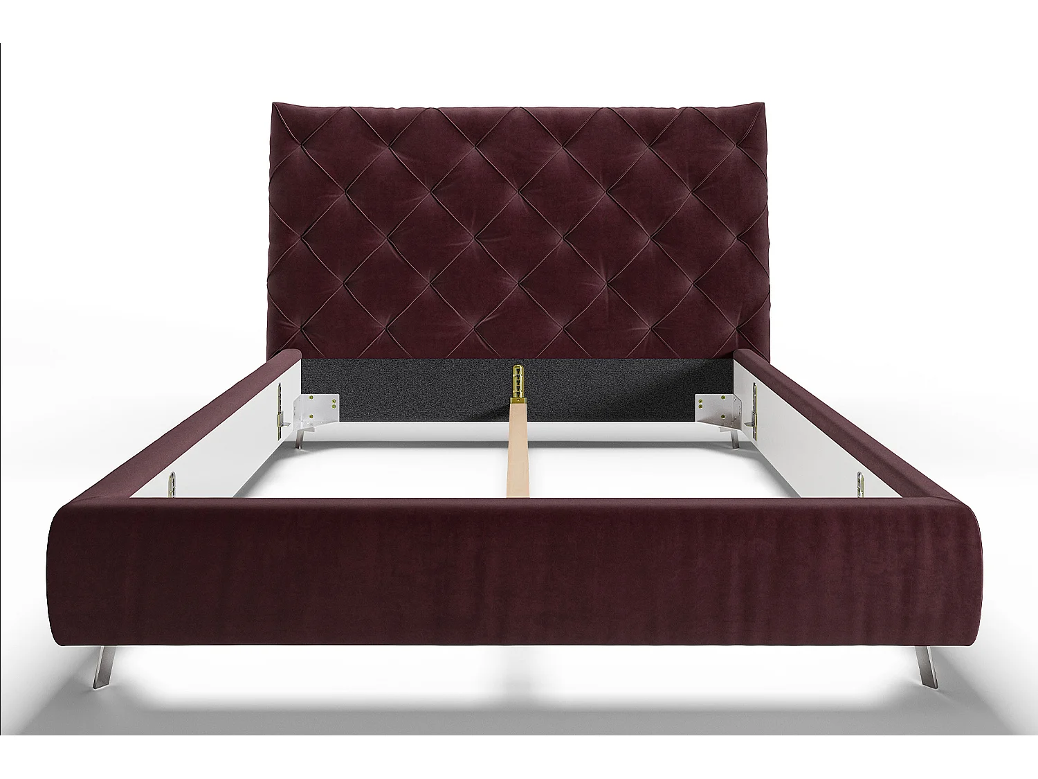 Polsterbett - Violett Velvet - ANNY