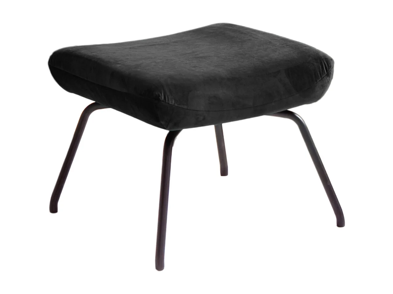 Hocker - Schwarz Velvet - LOTTE