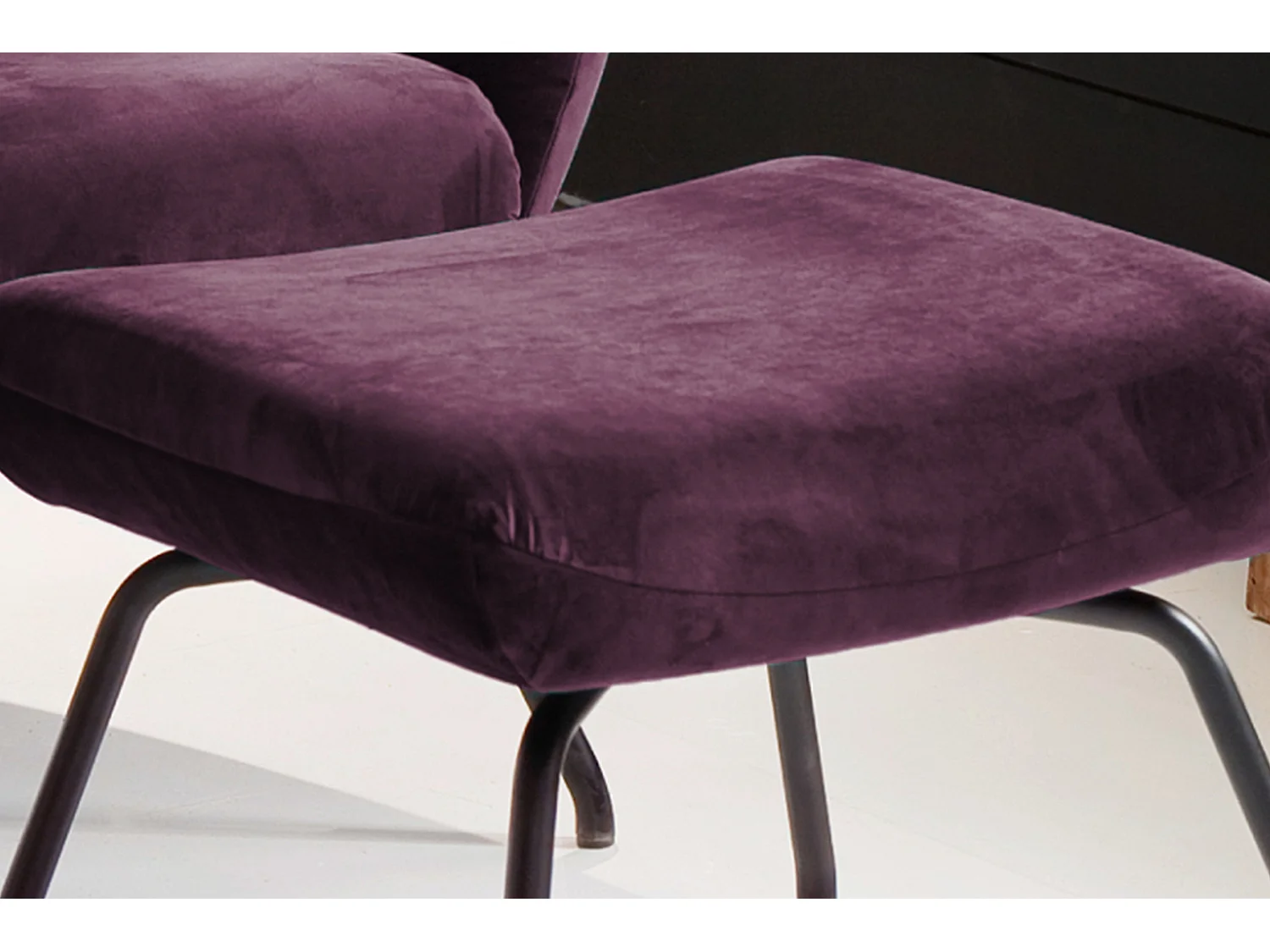 Hocker - Violett Velvet - LOTTE