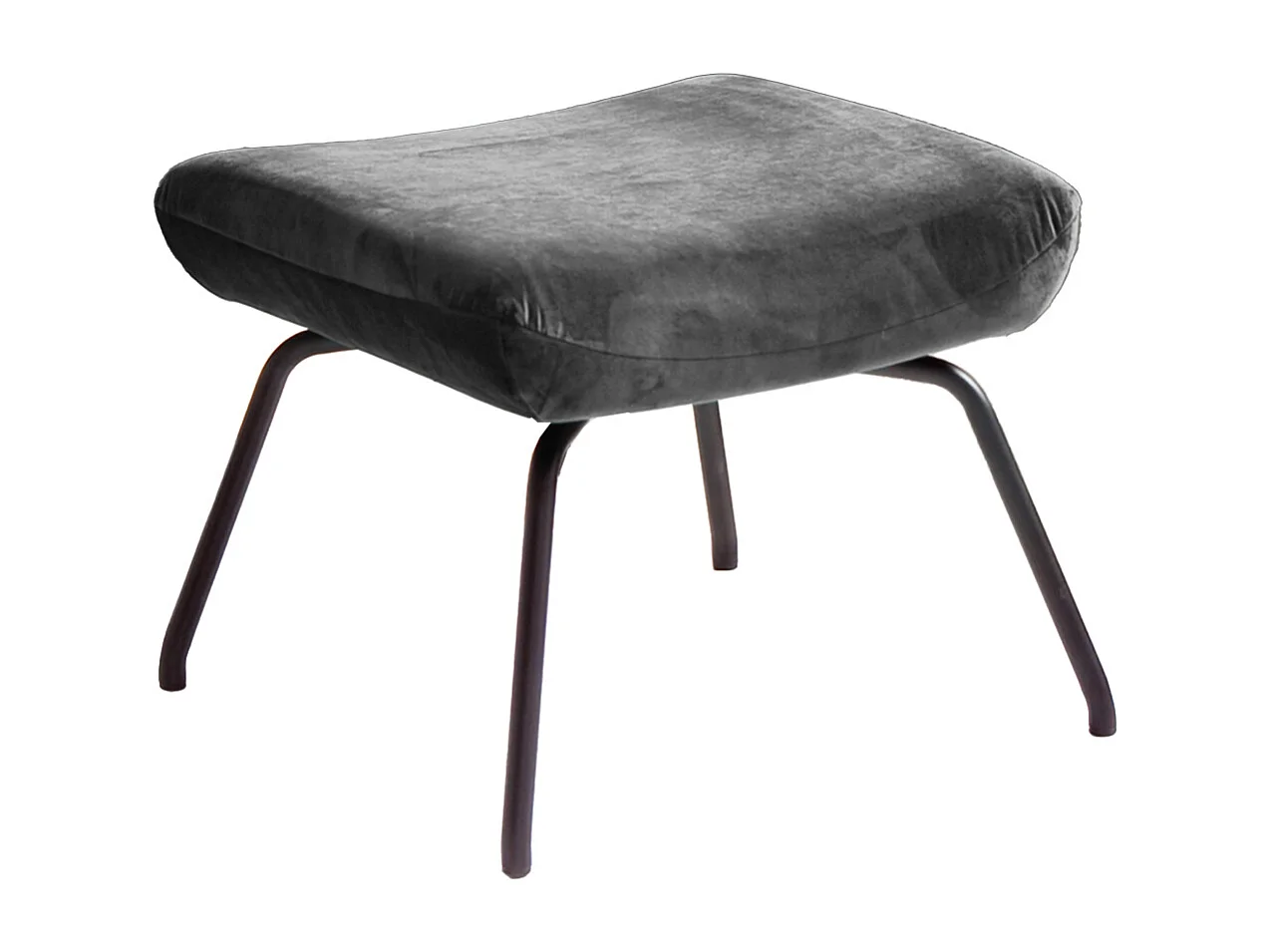 Fußhocker - Grau Velvet - LOTTE