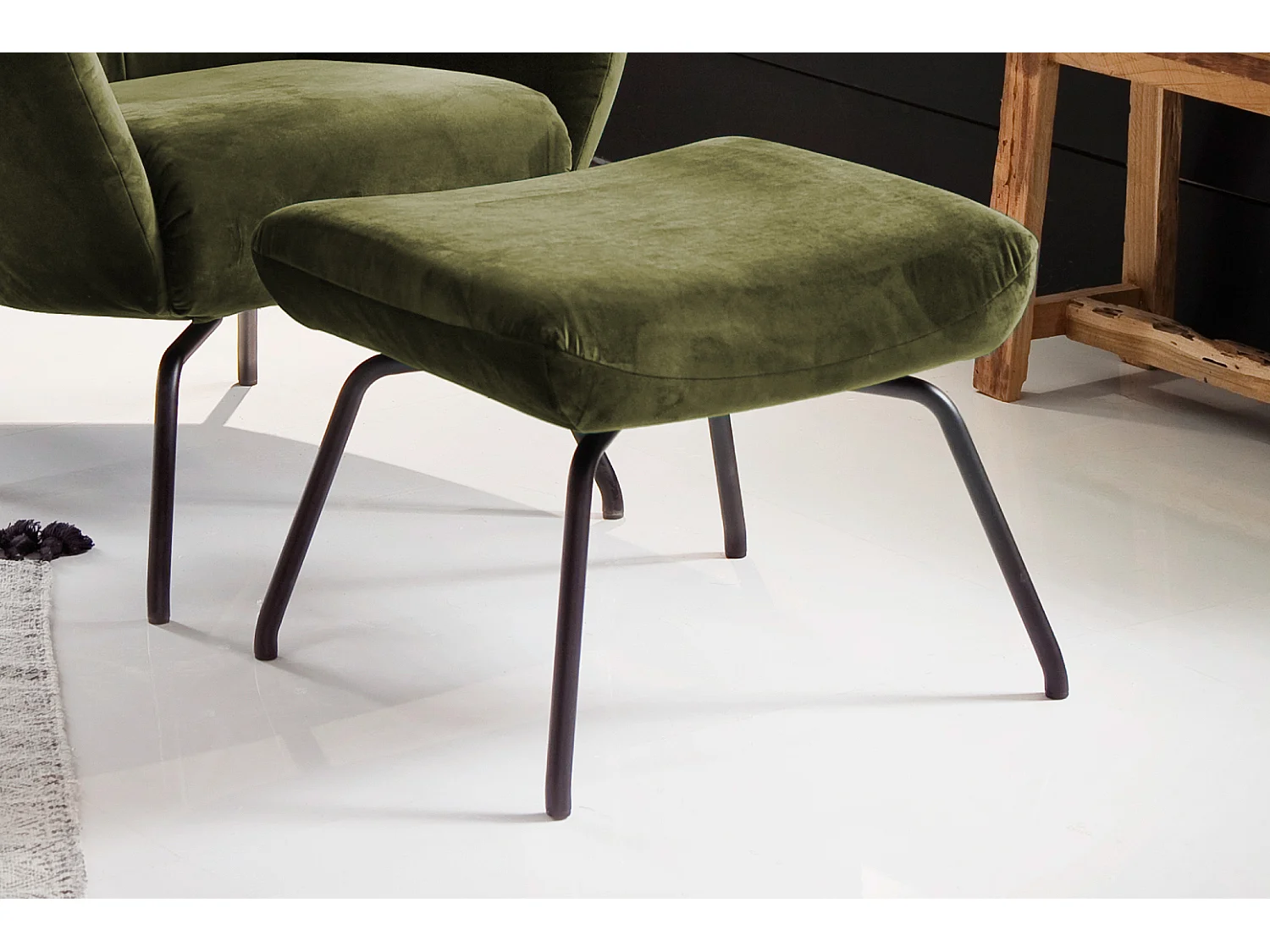 Pouf - Vert Velours - LOTTE