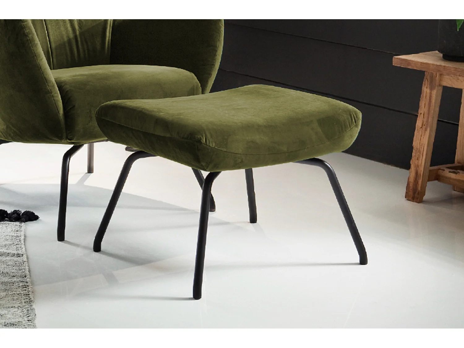Reposapiés - Verde terciopelo - LOTTE