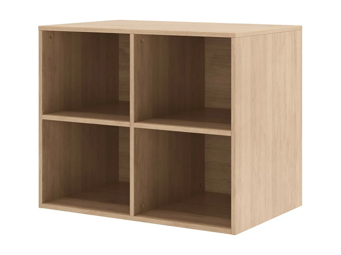 Lit bébé combiné et évolutif 70x140 cm panneaux de fibres blanc et bois CHARLIE