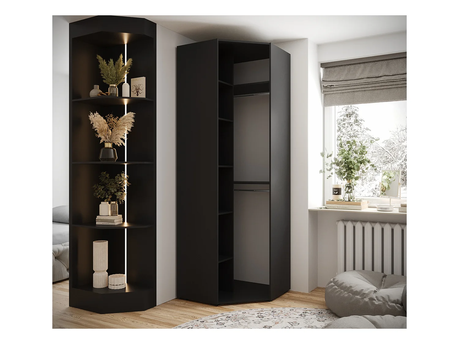 Hoek kledingkast Inova 2