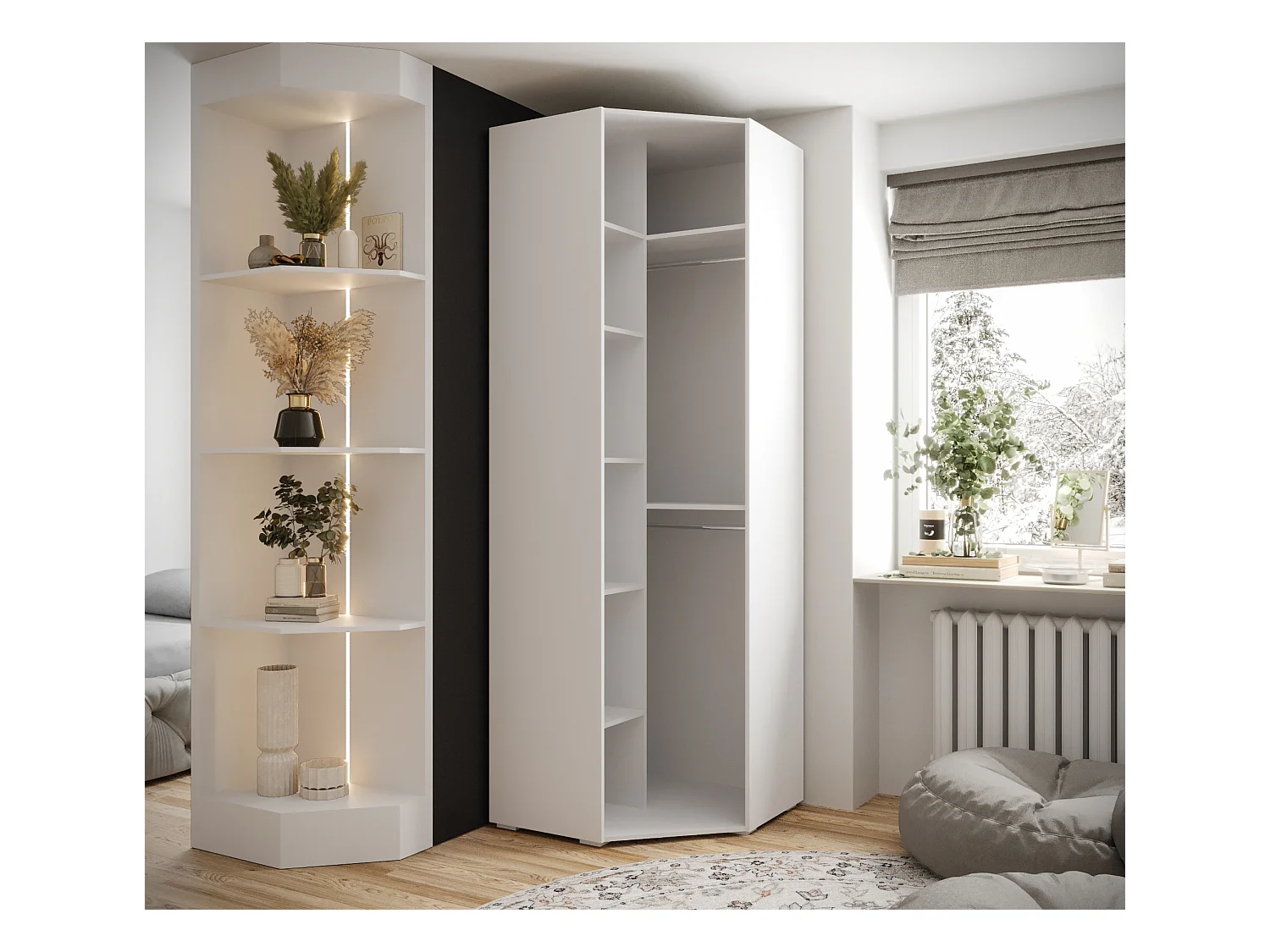 Hoek kledingkast Inova 3