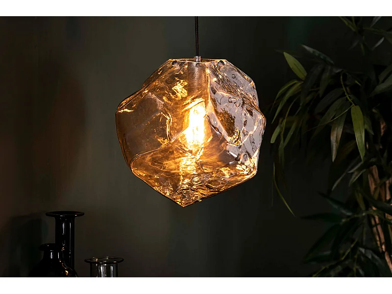 Lampe - argent Verre - EDESSA