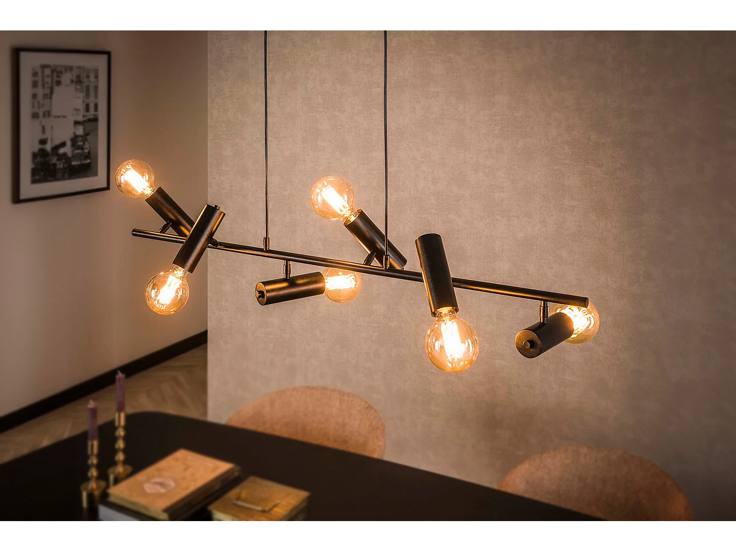 Hängelampe - Schwarz Metall - HAORA