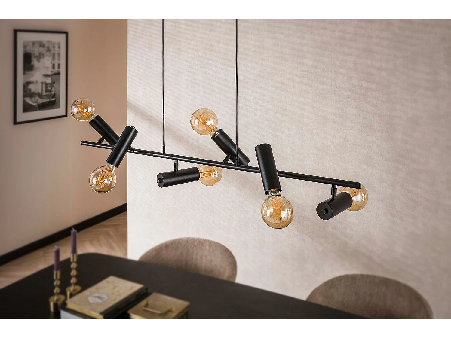 Hängelampe - Schwarz Metall - HAORA