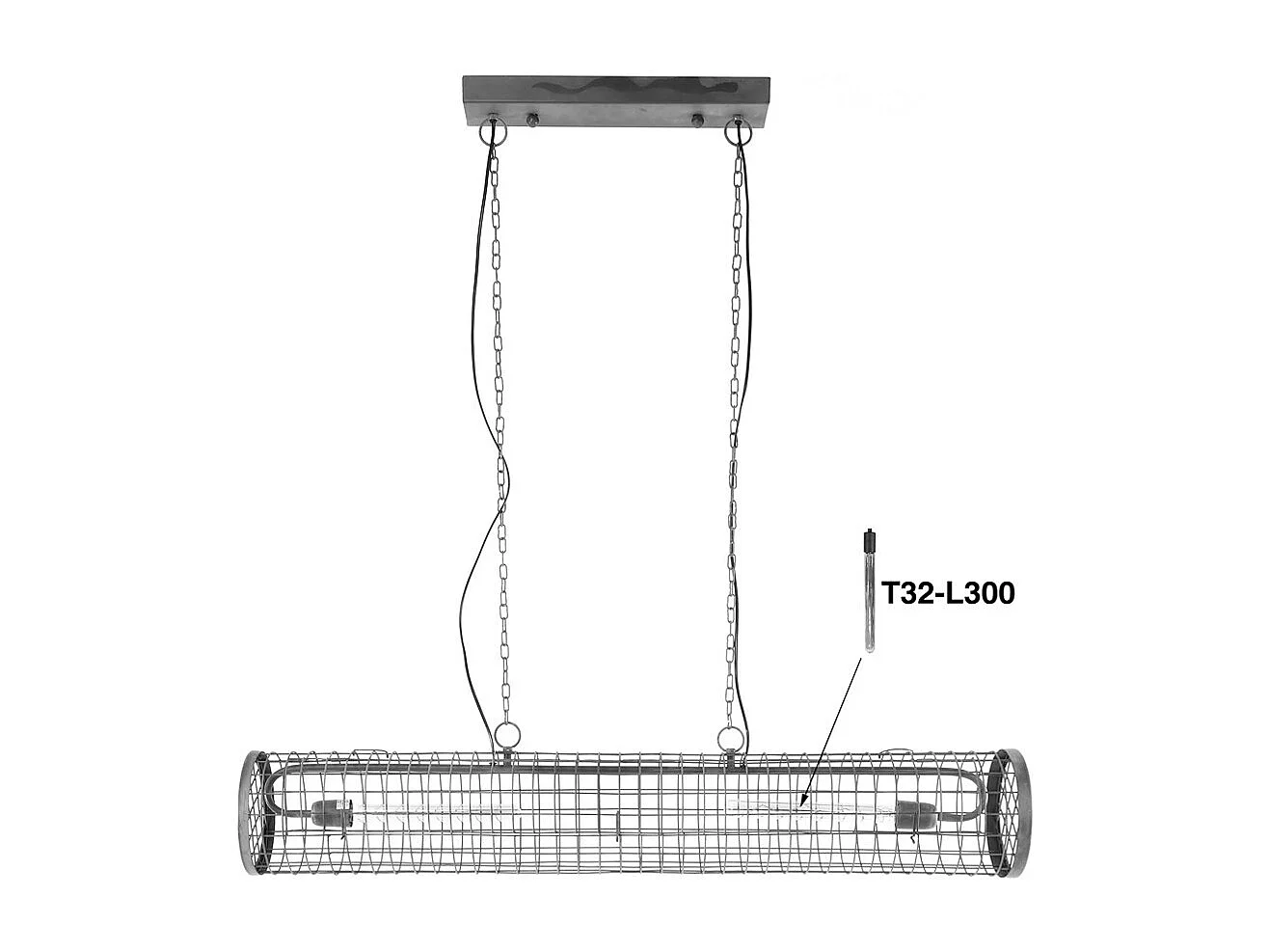 Hängelampe - Schwarz Metall - VIANA