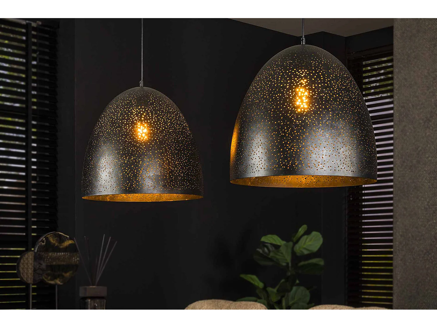 Hängelampe - Schwarz Metall - BALZAR