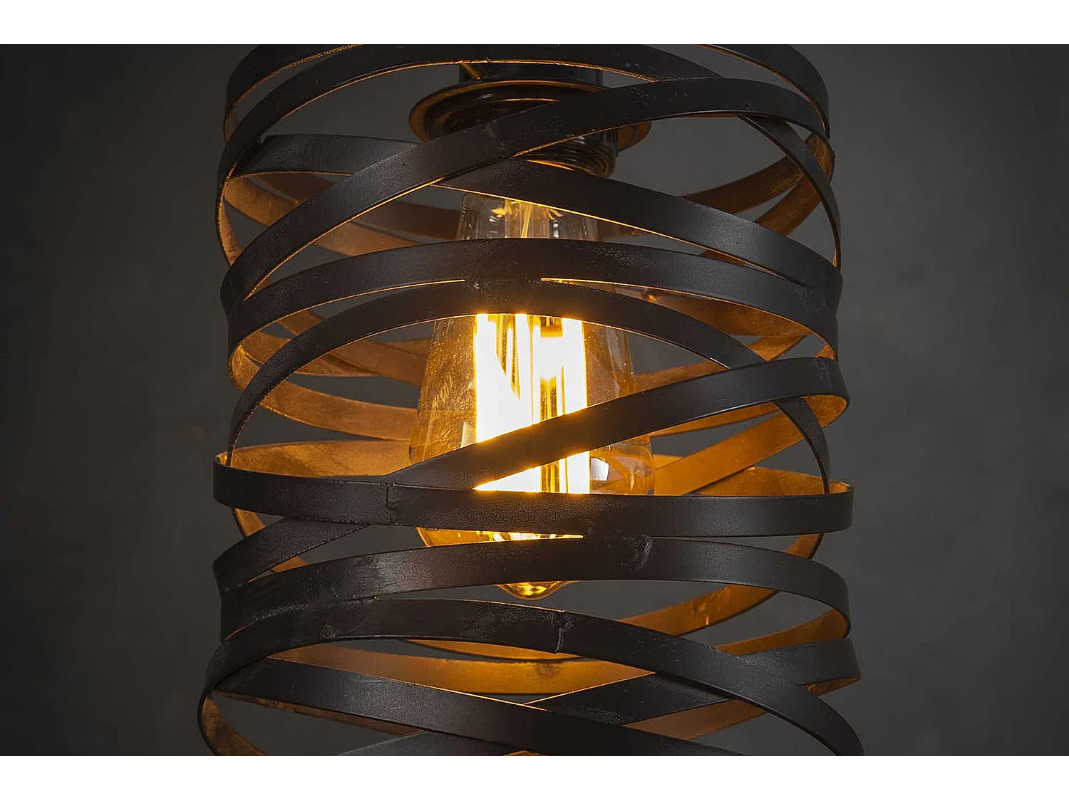 Hängelampe - Schwarz Metall - ALMAS