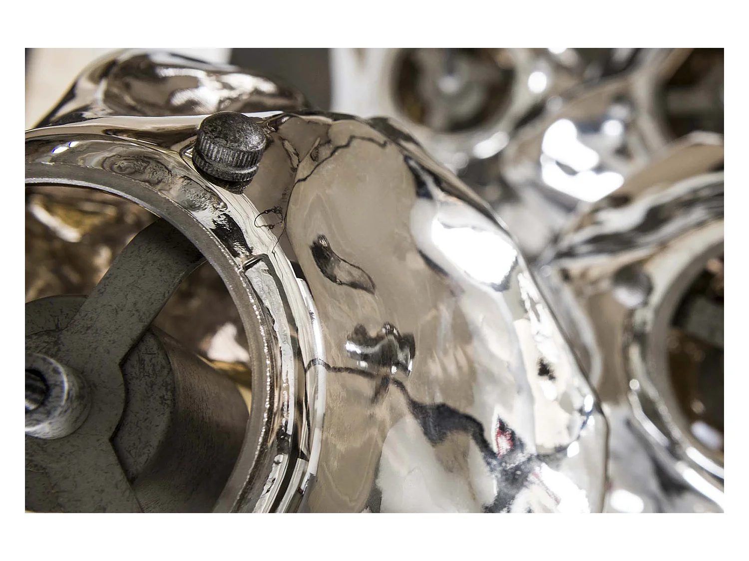 Hängelampe - Silber Glas - EDESSA