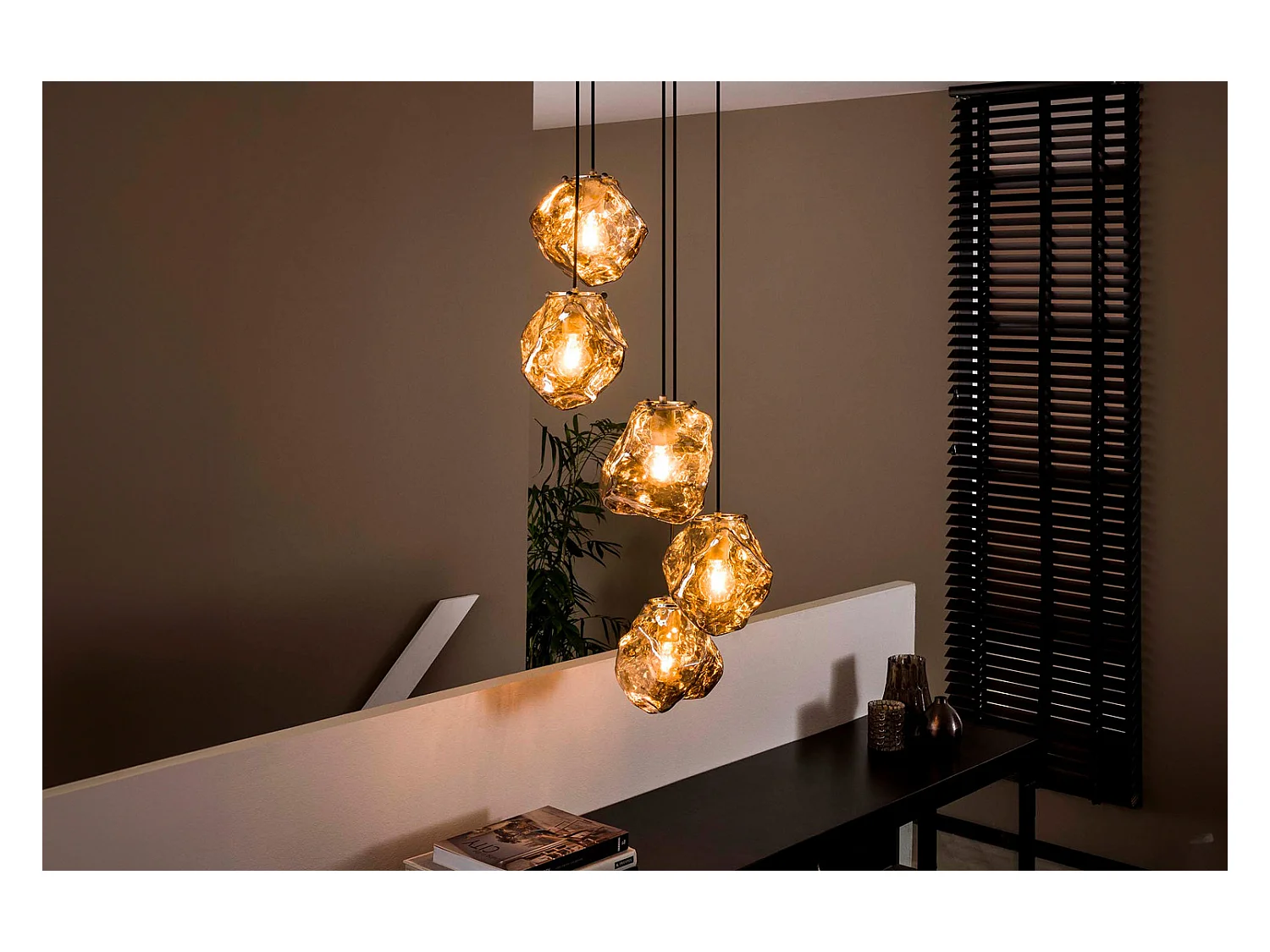 Lampe - argent Verre - EDESSA