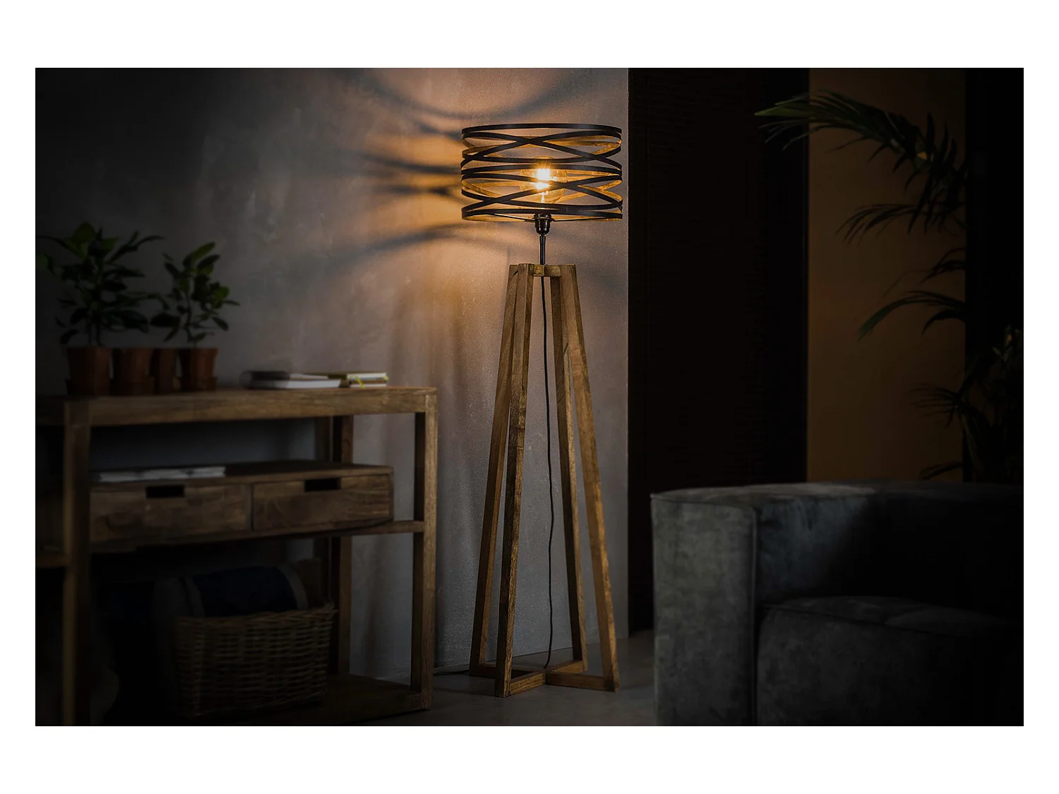 Lampadaire - Noir Bois - DALIAN