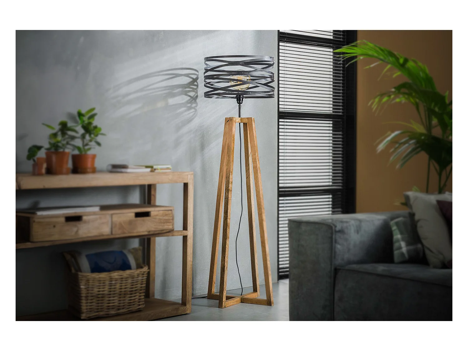 lámpara - Negro Madera - DALIAN