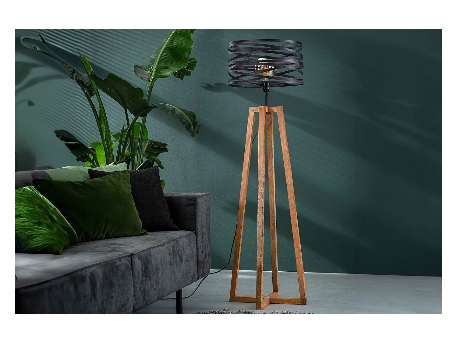 lámpara - Negro Madera - DALIAN